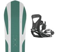 Pack snowboard." Bataleon Goliath Green 26 + Fixations - Homme - Vert / Blanc - taille 161W - modèle 2026