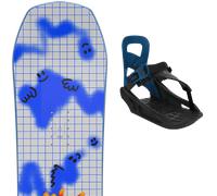 Pack snowboard." Bataleon Minishred 25 + Fixations - Enfant - Bleu / Gris - taille 105 - modèle 2025
