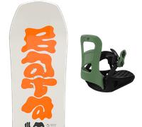 Pack snowboard." Bataleon Minishred Orange 26 + Fixations - Enfant - Orange - taille 120 - modèle 2026