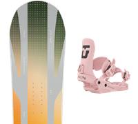Pack snowboard." Bataleon Push Up Orange/grey 26 + Fixations - Femme - Orange / Gris - taille 143 - modèle 2026
