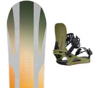 Pack snowboard." Bataleon Push Up Orange/grey 26 + Fixations - Femme - Orange / Gris - taille 146 - modèle 2026