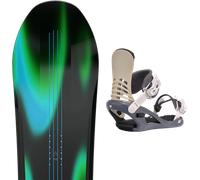Pack snowboard." Bataleon Thunderstorm 25 + Fixations - Femme - Noir / Vert / Bleu - taille 152 - modèle 2025