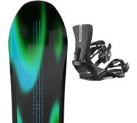 Pack snowboard." Bataleon Thunderstorm 25 + Fixations - Femme - Noir / Vert / Bleu - taille 154 - modèle 2025