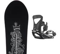 Pack snowboard." Burton Counterbalance Hallucinate 26 + Fixations - Mixte - Noir / Blanc - taille 158 - modèle 2026