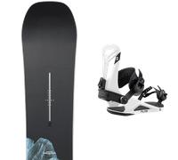 Pack snowboard." Burton Process 26 + Fixations - Homme - Noir / Bleu - taille 155W - modèle 2026