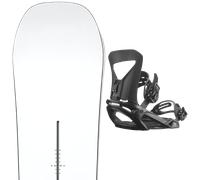 Pack snowboard." Burton Process Fv White 25 + Fixations - Homme - Blanc - taille 159W - modèle 2025