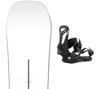 Pack snowboard." Burton Process Yellow 25 + Fixations - Homme - Blanc - taille 155 - modèle 2025