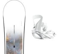Burton - Snowboard all-mountain - Stylus 2025 pour Femme - Taille 142 cm - Blanc Blanc 142 cm