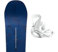 Pack snowboard." Burton Yeasayer Flying V W 26 + Fixations - Femme - Bleu / Gris - taille 144 - modèle 2026
