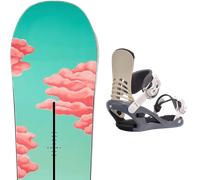 Pack snowboard." Burton Yeasayer Fv W Blue/pink 25 + Fixations - Femme - Vert / Rouge - taille 144 - modèle 2025