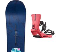 Pack snowboard." Burton Yeasayer W 26 + Fixations - Femme - Bleu / Gris - taille 144 - modèle 2026