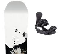 Pack snowboard." Capita Birds Of A Feather 25 + Fixations - Femme - Noir / Blanc - taille 146 - modèle 2025