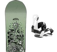 Pack snowboard." Capita Dark Horse Green 26 + Fixations - Homme - Vert / Noir - taille 154 - modèle 2026