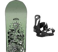 Pack snowboard." Capita Dark Horse Green 26 + Fixations - Homme - Vert / Noir - taille 156 - modèle 2026