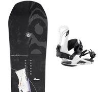Pack snowboard." Capita Doa Multi 26 + Fixations - Homme - Noir / Multicolore - taille 159W - modèle 2026