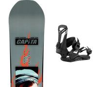 Pack snowboard." Capita Indoor Survival Multi 26 + Fixations - Homme - Gris / Multicolore - taille 158 - modèle 2026