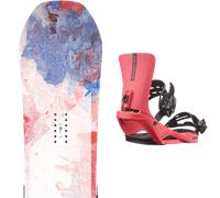 Pack snowboard." Capita Sb Powder Twin White 26 + Fixations - Homme - Violet / Rose / Rouge - taille 159 - modèle 2026