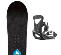 Pack snowboard." Gnu Antigravity 25 + Fixations - Homme - Noir / Bleu / Vert - taille 153 - modèle 2025
