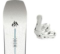 Pack snowboard." Jones Aviator 2.0 White/grey 26 + Fixations - Homme - Gris / Blanc - taille 158 - modèle 2026