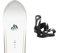 Pack snowboard." Jones Frontier 2.0 White/dark Blue 26 + Fixations - Homme - Blanc / Bleu - taille 158W - modèle 2026