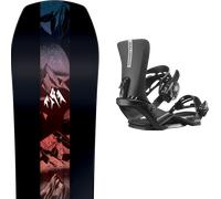 Pack snowboard." Jones Mountain Twin Black/multi 26 + Fixations - Homme - Noir / Multicolore - taille 157 - modèle 2026