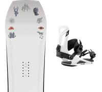 Pack snowboard." Jones Tweaker White 26 + Fixations - Homme - Blanc - taille 156 - modèle 2026