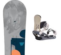 Pack snowboard." K2 Chloro Grey/blue/coral 26 + Fixations - Femme - Gris - taille 146 - modèle 2026