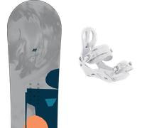 Pack snowboard." K2 Chloro Grey/blue/coral 26 + Fixations - Femme - Gris - taille 146 - modèle 2026