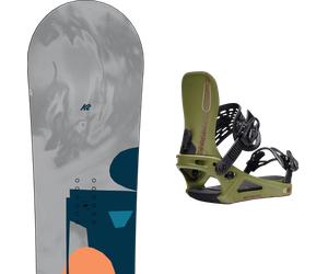 Pack snowboard." K2 Chloro Grey/blue/coral 26 + Fixations - Femme - Gris - taille 146 - modèle 2026