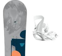 Pack snowboard." K2 Chloro Grey/blue/coral 26 + Fixations - Femme - Gris - taille 150 - modèle 2026