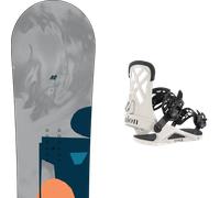 Pack snowboard." K2 Chloro Grey/blue/coral 26 + Fixations - Femme - Gris - taille 154 - modèle 2026