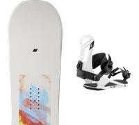 Pack snowboard." K2 Dreamsicle White/multi 26 + Fixations - Femme - Blanc - taille 153 - modèle 2026