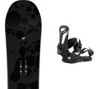 Pack snowboard." K2 Embassy Black/red 26 + Fixations - Homme - Noir - taille 159W - modèle 2026