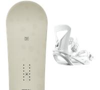 Pack snowboard." K2 First Lite W 25 + Fixations - Femme - Beige / Multicolore - taille 146 - modèle 2025
