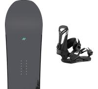 Pack snowboard." K2 Gateway Grey/turquoise 26 + Fixations - Homme - Gris - taille 157W - modèle 2026
