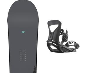 Pack snowboard." K2 Gateway Grey/turquoise 26 + Fixations - Homme - Gris - taille 157W - modèle 2026