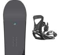 Pack snowboard." K2 Gateway Grey/turquoise 26 + Fixations - Homme - Gris - taille 164W - modèle 2026