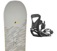 Pack snowboard." K2 Gateway Pop 25 + Fixations - Homme - Gris / Marron - taille 157W - modèle 2025