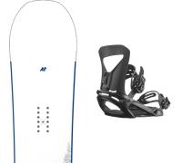 Pack snowboard." K2 Gateway Pop White/blue 26 + Fixations - Homme - Blanc - taille 164W - modèle 2026