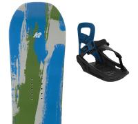 Pack snowboard." K2 Lil Mini Jr 26 + Fixations - Enfant - Bleu / Vert - taille 110 - modèle 2026