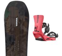 Pack snowboard." K2 Passport 24 + Fixations - Homme - Noir / Marron / Vert - taille 154 - modèle 2024