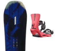 Pack snowboard." K2 Passport 25 + Fixations - Homme - Bleu / Noir / Rose - taille 154 - modèle 2025