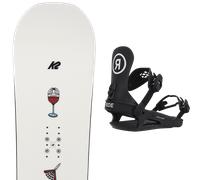 Pack snowboard." K2 Spellcaster 24 + Fixations - Femme - Blanc - taille 147 - modèle 2024