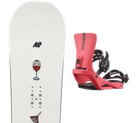 Pack snowboard." K2 Spellcaster 24 + Fixations - Femme - Blanc - taille 149 - modèle 2024