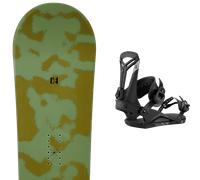 Pack snowboard." K2 Standard 25 + Fixations - Homme - Vert / Marron - taille 159W - modèle 2025