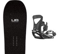 Pack snowboard." Lib Tech Dpr Black/white 26 + Fixations - Homme - Noir - taille 160 - modèle 2026