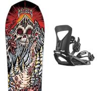 Pack snowboard." Lib Tech Mayhem Rocket Black/red 26 + Fixations - Homme - Noir - taille 157.5 - modèle 2026