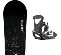 Pack snowboard." Lib Tech Skate Banana Black/yellow 26 + Fixations - Homme - Noir - taille 162W - modèle 2026