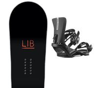 Pack snowboard." Lib Tech Two Time 25 + Fixations - Homme - Noir / Rouge / Blanc - taille 146 - modèle 2025