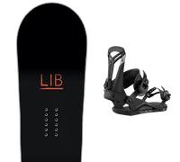 Pack snowboard." Lib Tech Two Time 25 + Fixations - Homme - Noir / Rouge / Blanc - taille 149 - modèle 2025